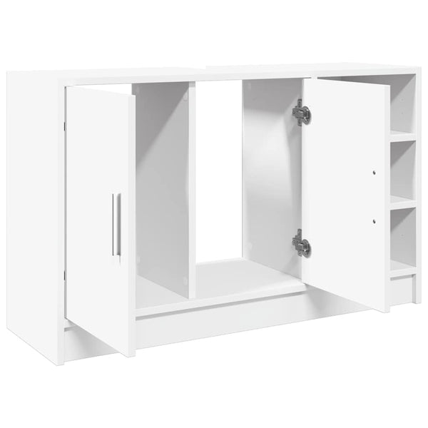 Waschbeckenunterschrank Weiß 90 cm