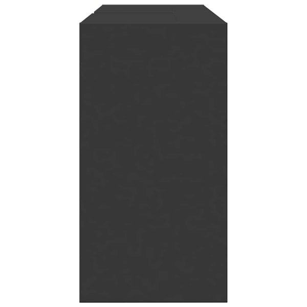 Schwarzer Waschbeckenunterschrank 90 cm