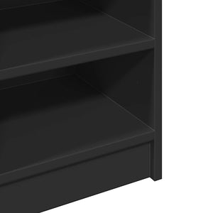 Schwarzer Waschbeckenunterschrank 90 cm