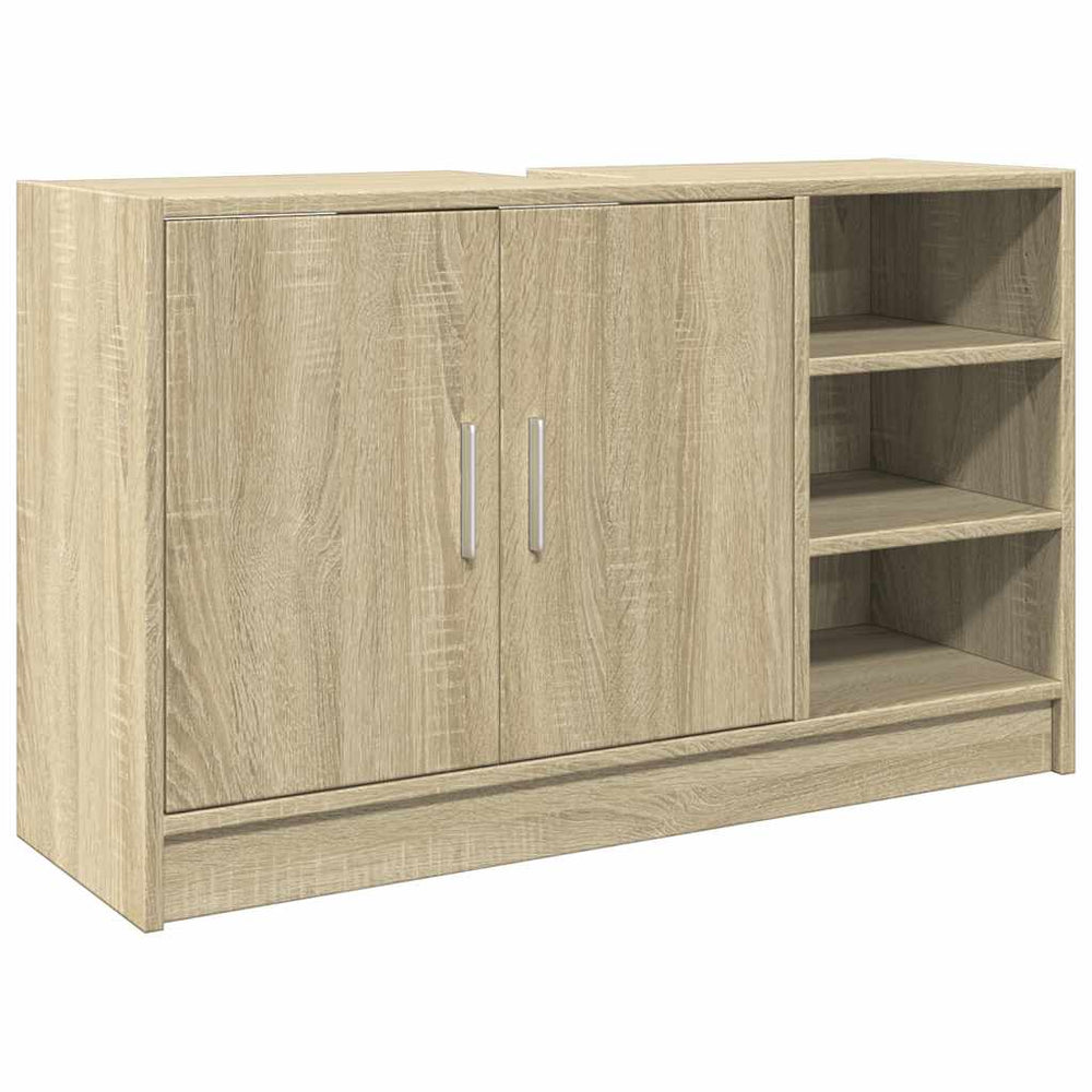Waschbeckenunterschrank Sonoma-Eiche 90 cm