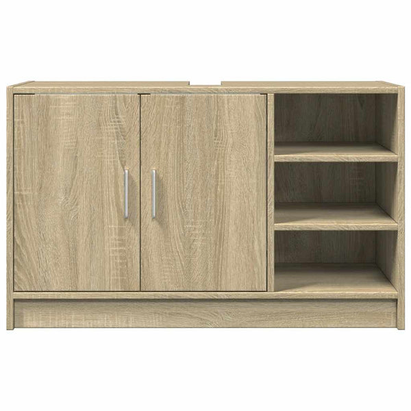 Waschbeckenunterschrank Sonoma-Eiche 90 cm