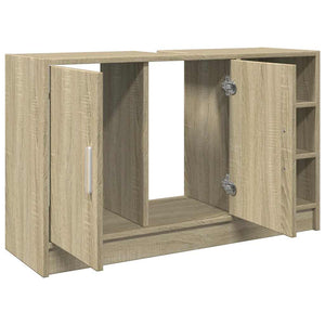 Waschbeckenunterschrank Sonoma-Eiche 90 cm