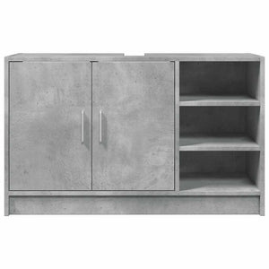vidaXL Meuble sous lavabo gris béton 90x29x55 cm Bois d'ingénierie