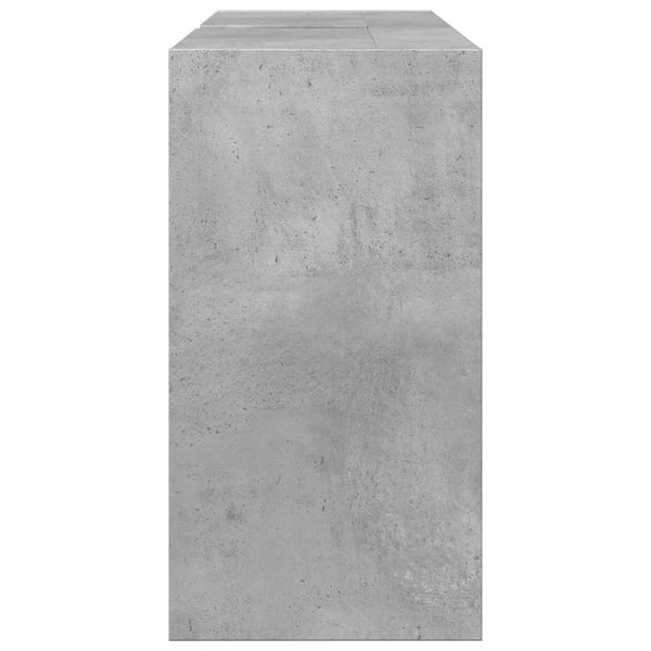 vidaXL Meuble sous lavabo gris béton 90x29x55 cm Bois d'ingénierie