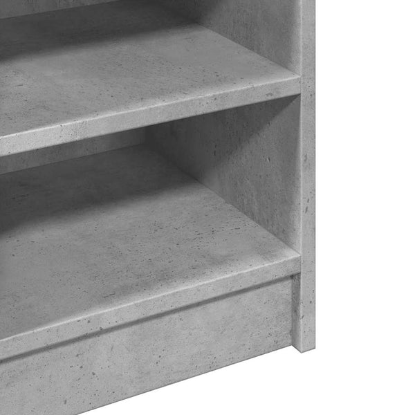 vidaXL Meuble sous lavabo gris béton 90x29x55 cm Bois d'ingénierie