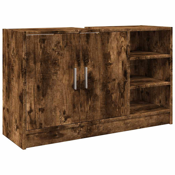 Waschbeckenunterschrank Räuchereiche 90 cm