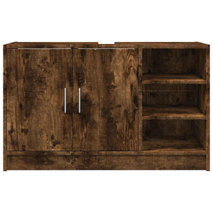Waschbeckenunterschrank Räuchereiche 90 cm