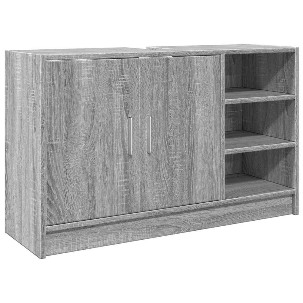 Meuble sous lavabo vidaXL gris Sonoma 90x29x55 cm en bois d'ingénierie