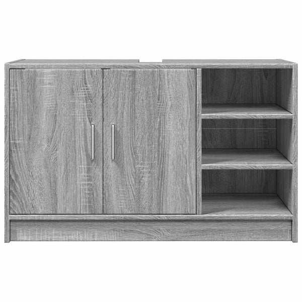 Waschbeckenunterschrank Grau Sonoma 90 cm