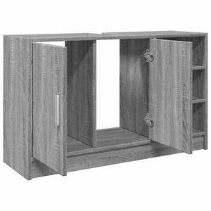 Waschbeckenunterschrank Grau Sonoma 90 cm