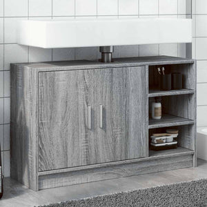 Waschbeckenunterschrank Grau Sonoma 90 cm
