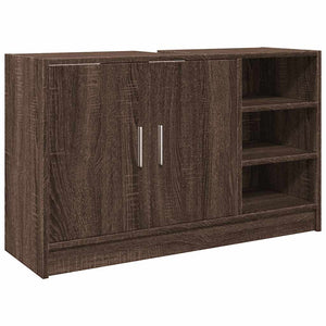 Waschbeckenunterschrank Braun Eiche 90 cm