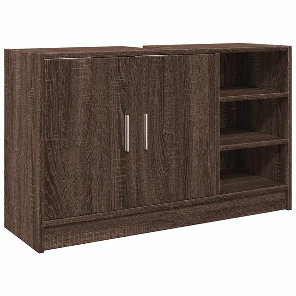 Waschbeckenunterschrank Braun Eiche 90 cm
