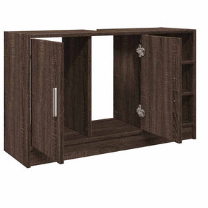 Waschbeckenunterschrank Braun Eiche 90 cm