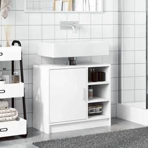 Waschbeckenunterschrank Weiß 63 cm
