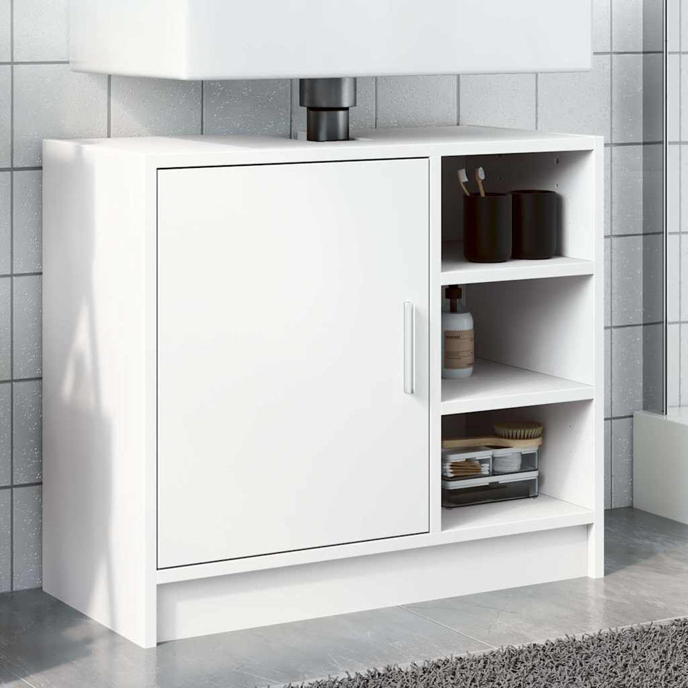 Waschbeckenunterschrank Weiß 63 cm