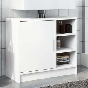 Waschbeckenunterschrank Weiß 63 cm