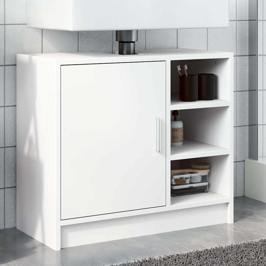 Waschbeckenunterschrank Weiß 63 cm