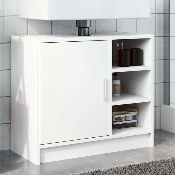 Waschbeckenunterschrank Weiß 63 cm