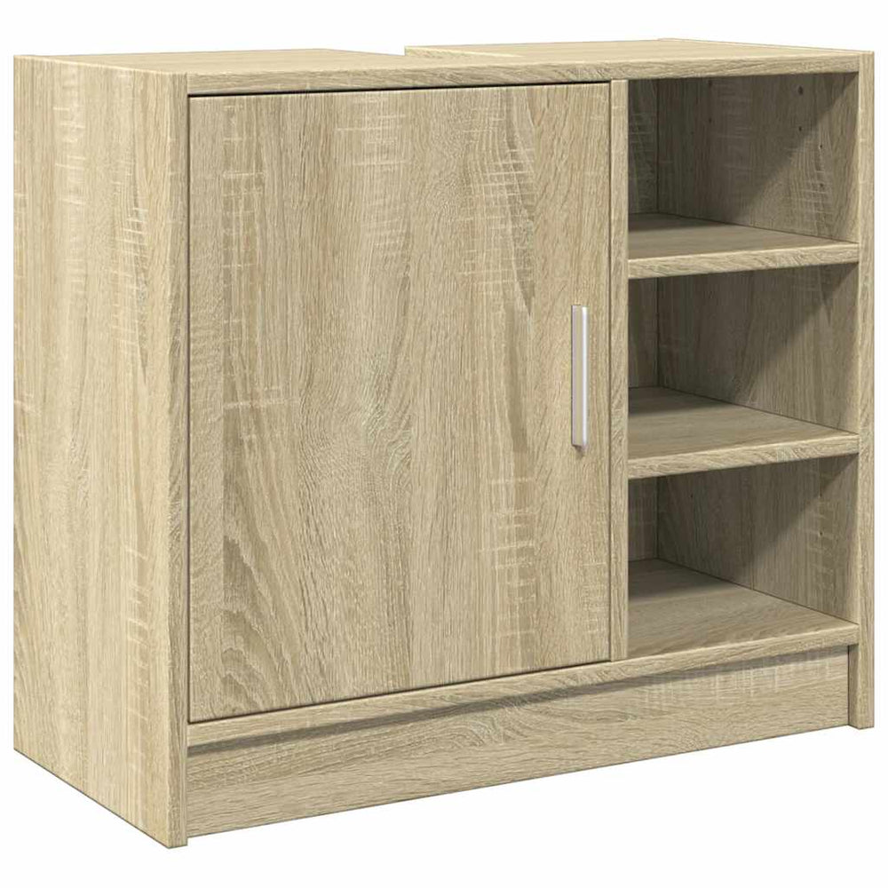 vidaXL Meuble sous-lavabo chêne sonoma 63x29x55 cm Aggloméré
