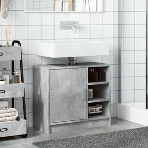 Waschbeckenunterschrank Betongrau 63x29x55 cm