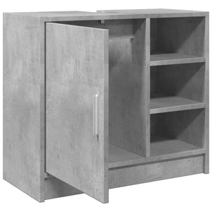 Waschbeckenunterschrank Betongrau 63x29x55 cm