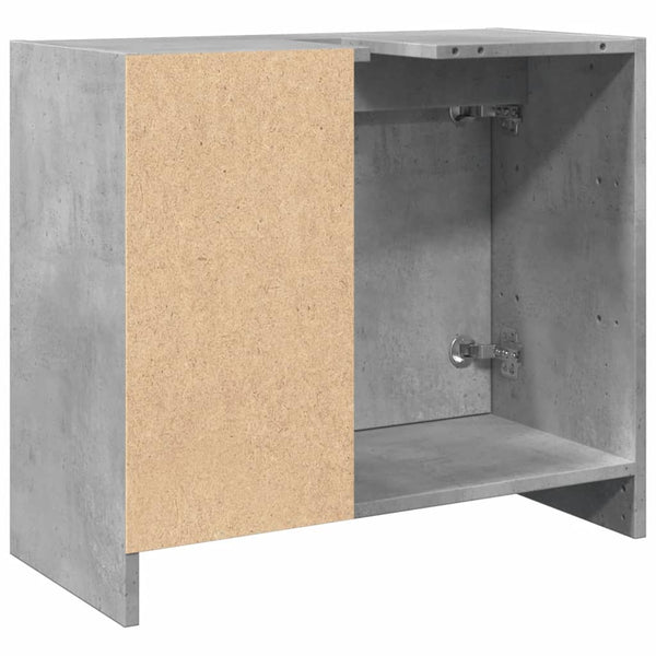 Waschbeckenunterschrank Betongrau 63x29x55 cm