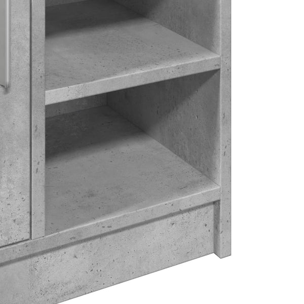 Waschbeckenunterschrank Betongrau 63x29x55 cm