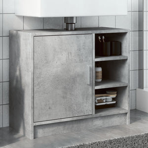 Waschbeckenunterschrank Betongrau 63x29x55 cm