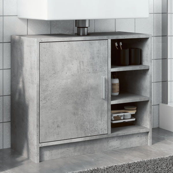 Waschbeckenunterschrank Betongrau 63x29x55 cm