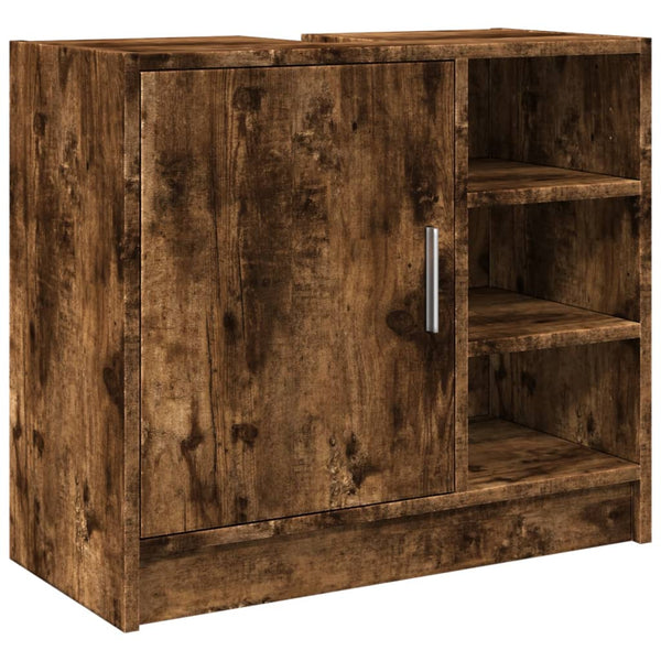 Waschbeckenschrank Räuchereiche 63 cm