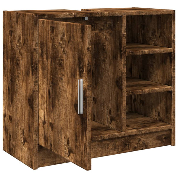 Waschbeckenschrank Räuchereiche 63 cm