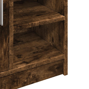 Waschbeckenschrank Räuchereiche 63 cm