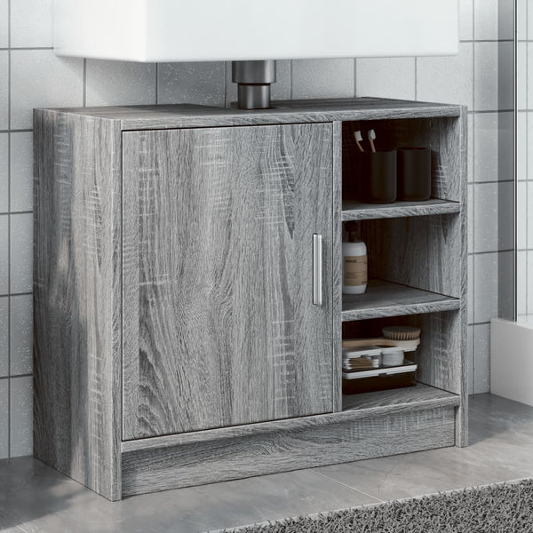 Waschbeckenunterschrank Grau Sonoma 63 cm