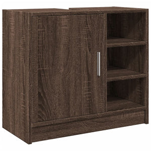 Waschbeckenschrank Braun Eichenoptik 63 cm