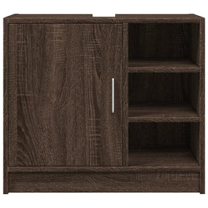 Waschbeckenschrank Braun Eichenoptik 63 cm