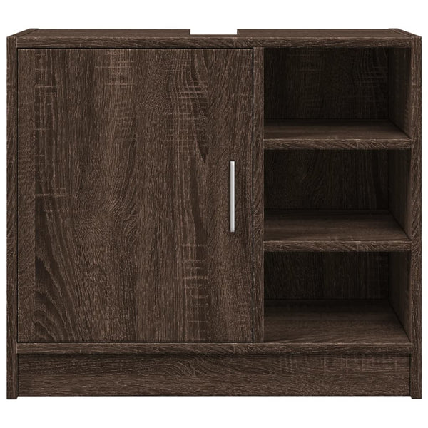 Waschbeckenschrank Braun Eichenoptik 63 cm