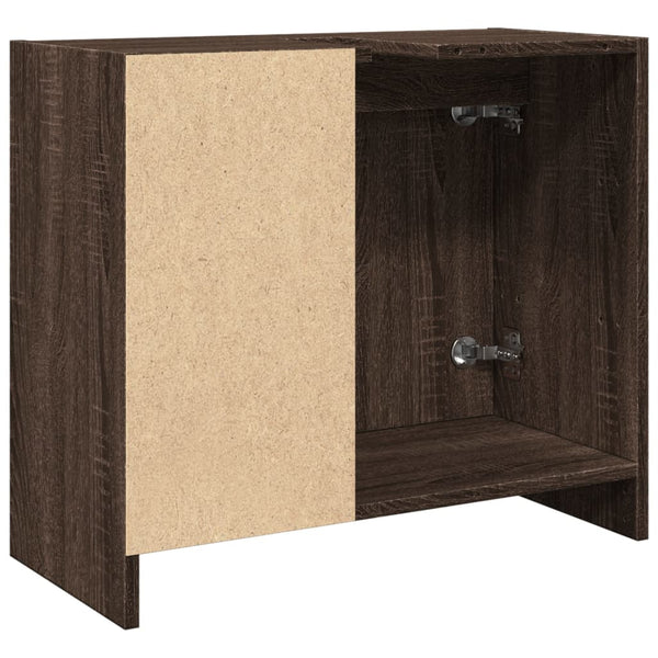Waschbeckenschrank Braun Eichenoptik 63 cm