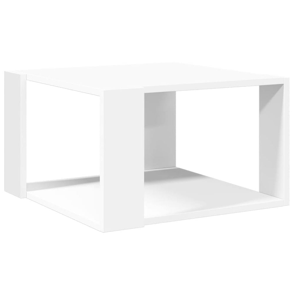 vidaXL Coffee Table White 51.5 x 51.5 x 30 cm Engineered Wood