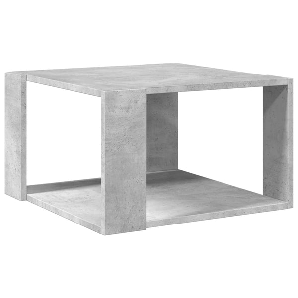 vidaXL Table basse gris béton 51,5x51,5x30 cm bois d'ingénierie