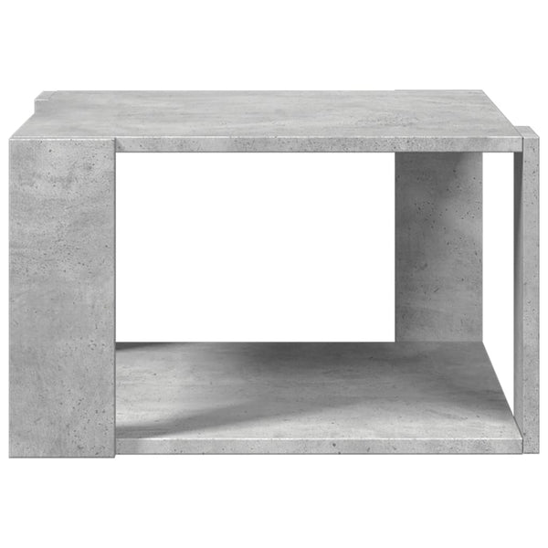 vidaXL Table basse gris béton 51,5x51,5x30 cm bois d'ingénierie