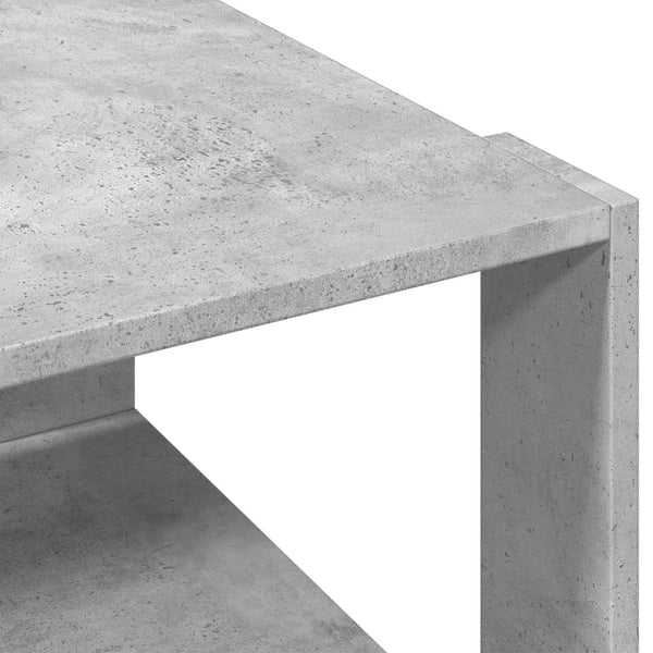vidaXL Table basse gris béton 51,5x51,5x30 cm bois d'ingénierie