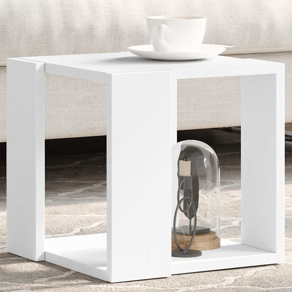 vidaXL Coffee Table White 32x32x30 cm Engineered Wood