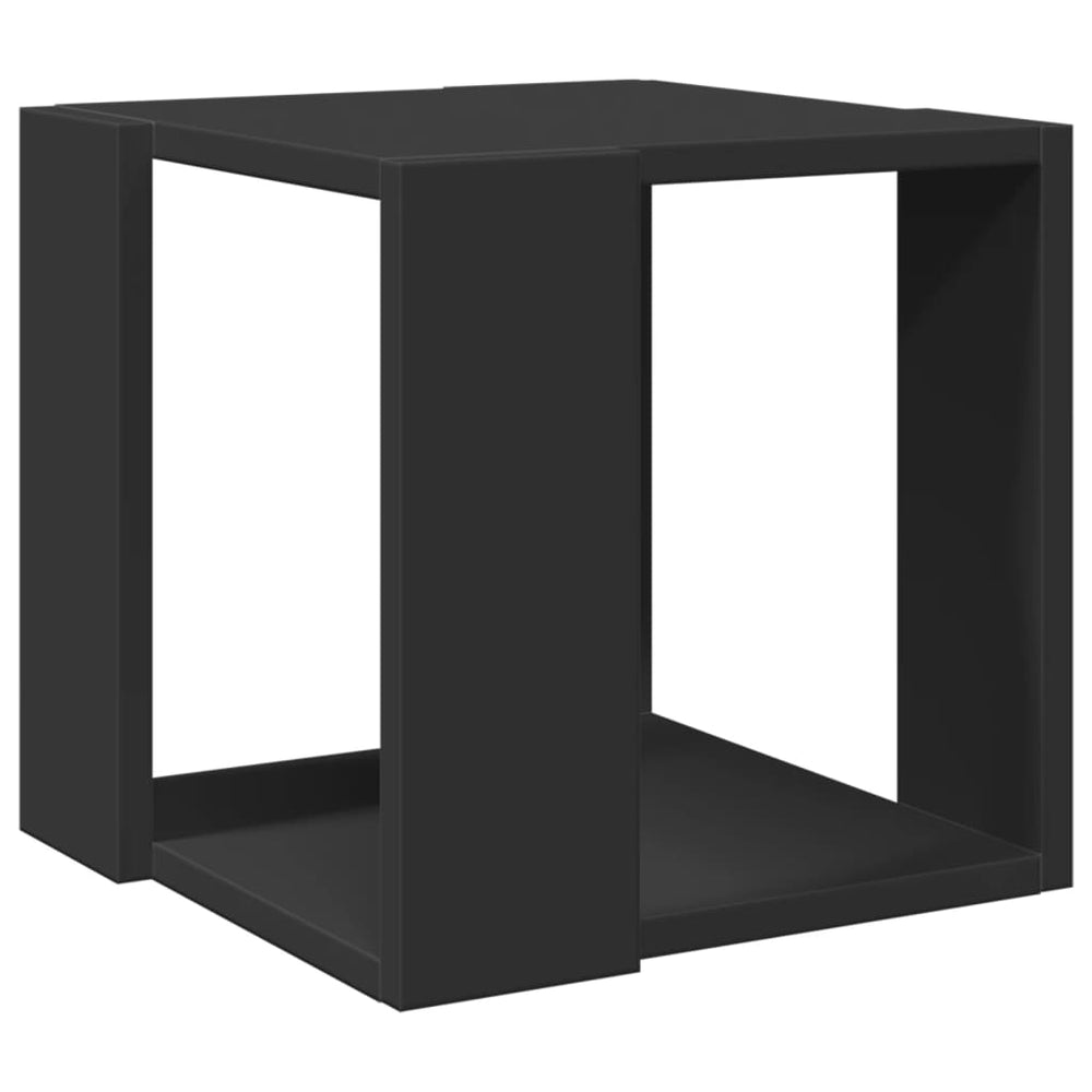 vidaXL Coffee Table Black 32x32x30 cm Engineered Wood