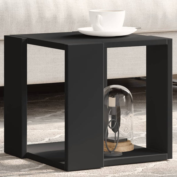 Schwarzer Couchtisch 32x32x30 cm