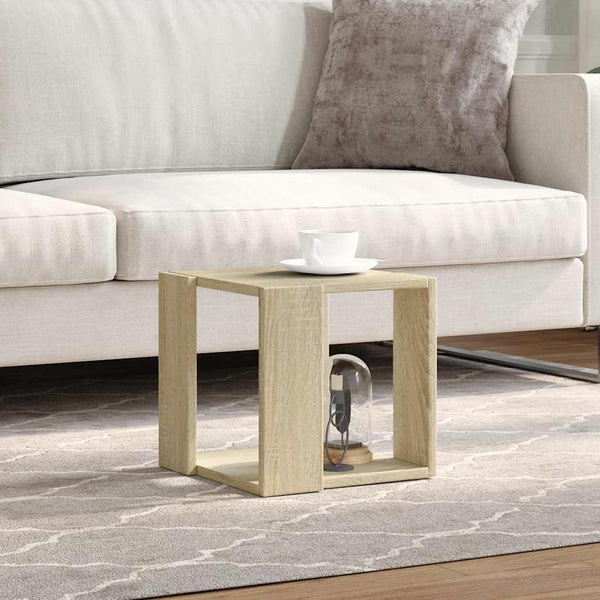 vidaXL Table basse chêne Sonoma 32x32x30 cm bois d'ingénierie