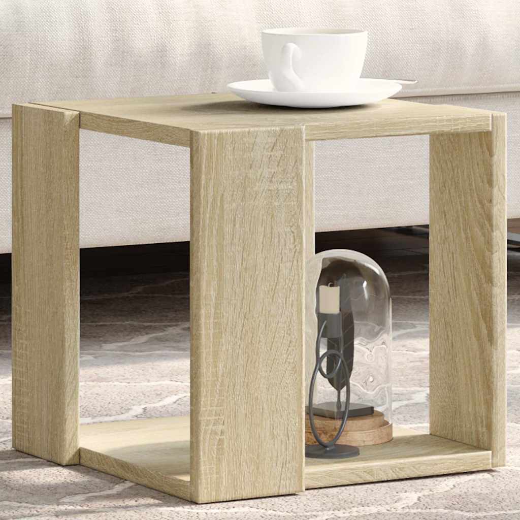 vidaXL Table basse chêne Sonoma 32x32x30 cm bois d'ingénierie