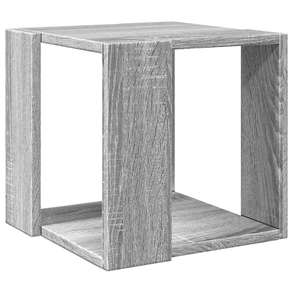 vidaXL Table basse gris chêne Sonoma 32x32x30 cm bois d'ingénierie