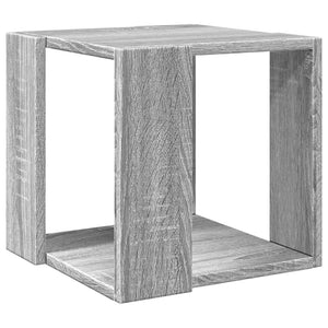 vidaXL Table basse gris chêne Sonoma 32x32x30 cm bois d'ingénierie