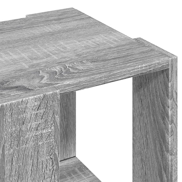 vidaXL Table basse gris chêne Sonoma 32x32x30 cm bois d'ingénierie